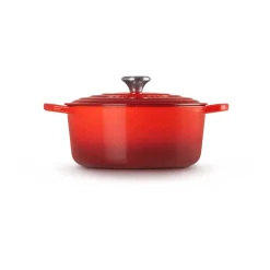 Bräter<Le Creuset Bräter mit Deckel 26 cm Signature kirschrot