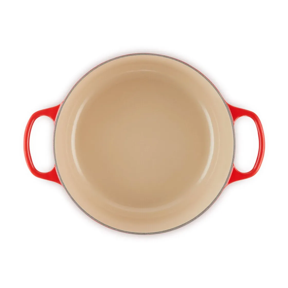 Bräter<Le Creuset Bräter mit Deckel 26 cm Signature kirschrot