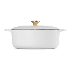 Winterküche<Le Creuset Bräter mit Deckel 31 cm Signature White