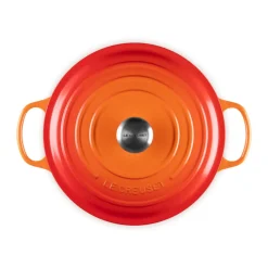 Le Creuset Bräter mit Deckel 28 cm Signature Ofenrot