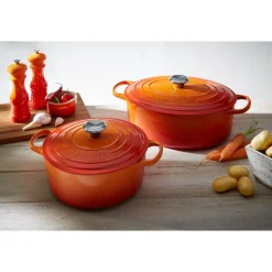 Le Creuset Bräter mit Deckel 35 cm Signature Ofenrot