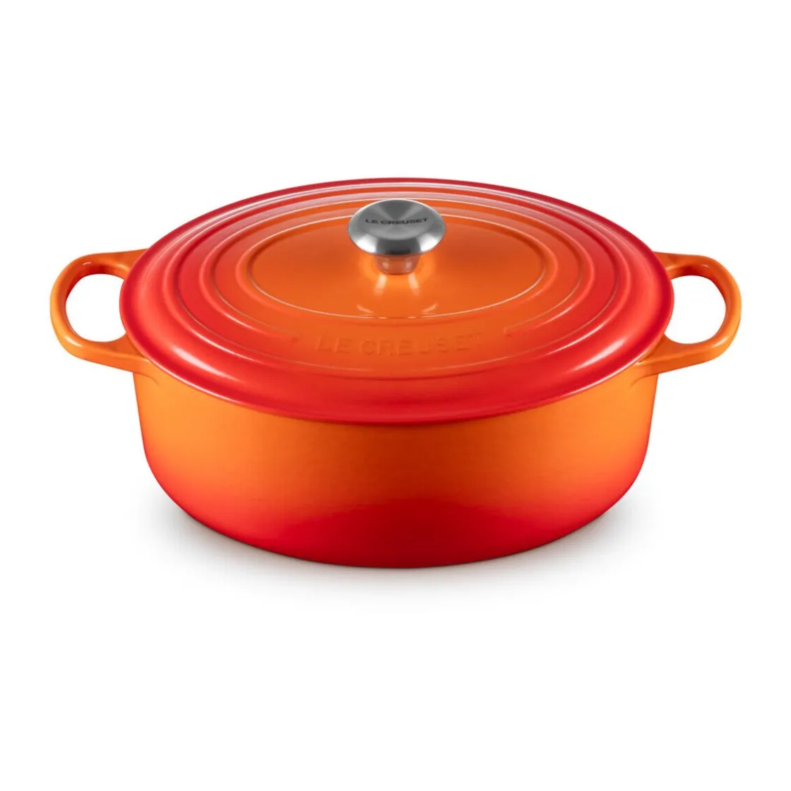 Le Creuset Bräter mit Deckel 31 cm Signature Ofenrot