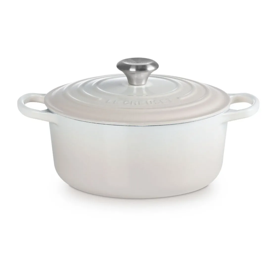 Le Creuset Bräter mit Deckel 24 cm Signature Meringue