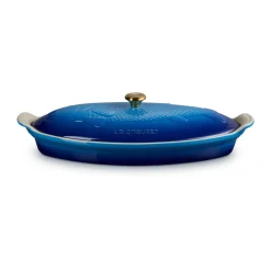 Backformen|Kochwelt Entdecken<Le Creuset Fischbackform mit Deckel 34 cm Tradition Azure