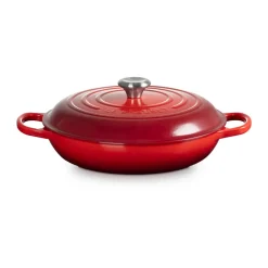 Le Creuset Gourmet Profi-Topf mit Deckel 30 cm Signature Kirschrot