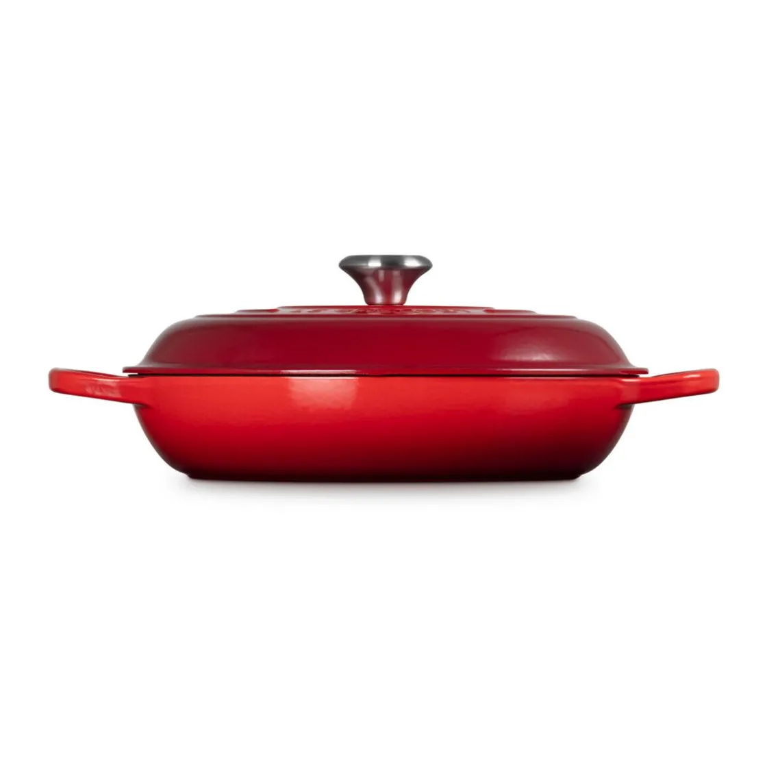 Le Creuset Gourmet Profi-Topf mit Deckel 30 cm Signature Kirschrot