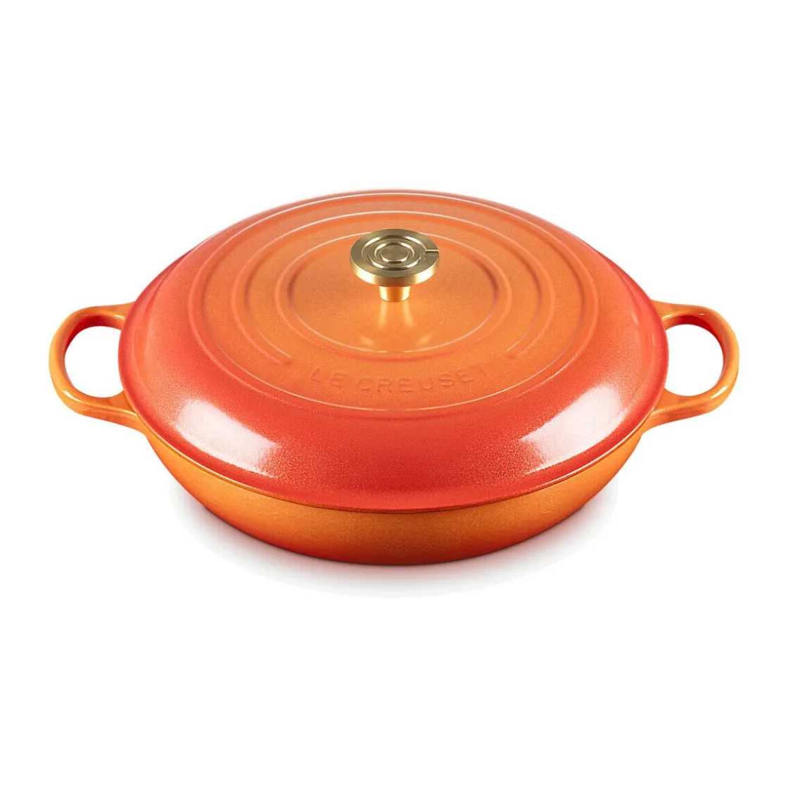 Le Creuset Gourmet-Profitopf mit Deckel 30 cm Signature Limited Edition Flamme Dorée