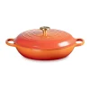 Le Creuset Gourmet-Profitopf mit Deckel 30 cm Signature Limited Edition Flamme Dorée