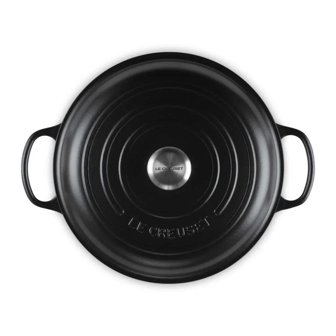Le Creuset Gourmet-Profitopf mit Deckel 30 cm Signature schwarz