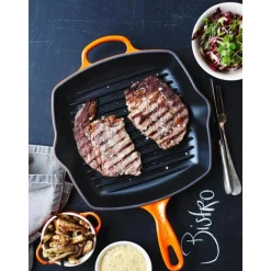 Le Creuset Grillpfanne 26 cm Signature ofenrot