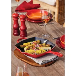 Spargel Zubehör|Spanischer Sommerurlaub<Le Creuset Grillpfanne 26x26 cm Signature Kirschrot
