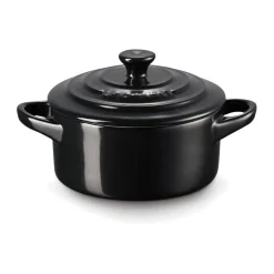 Le Creuset Mini Cocotte 10 cm schwarz