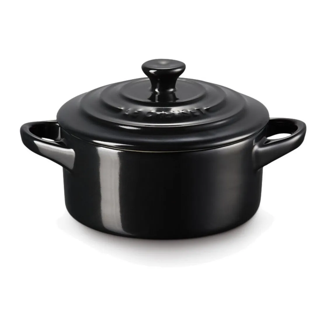 Le Creuset Mini Cocotte 10 cm schwarz