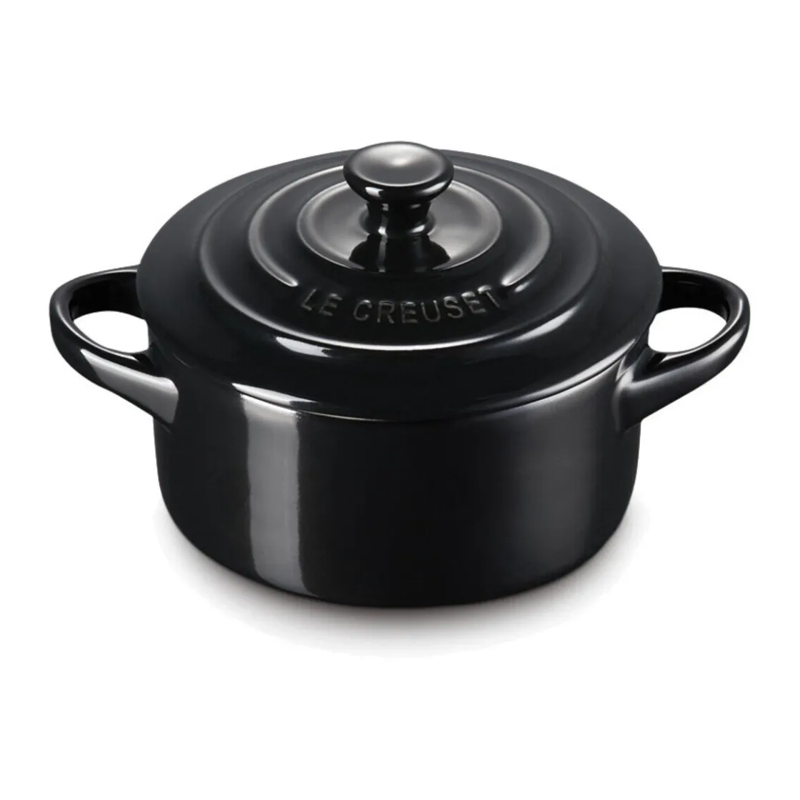 Le Creuset Mini Cocotte 10 cm schwarz