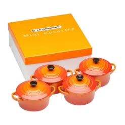 Töpfe|Kochwelt Entdecken<Le Creuset Mini Cocotte 4er Set ofenrot