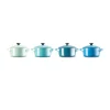 Le Creuset Mini Cocottes 4er-Set Metallics Blau-Grün