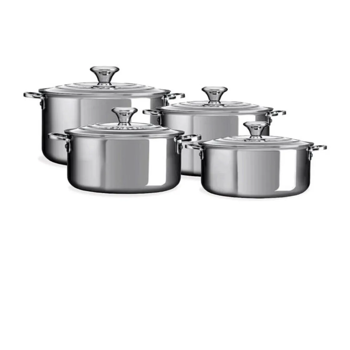 Le Creuset Topf-Set 4-tlg. edelstahl