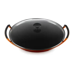 Le Creuset Wok mit Glasdeckel 36 cm Ofenrot