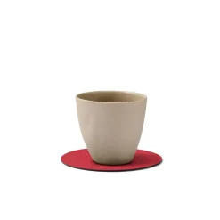 LINDDNA Glasuntersetzer 10 cm Circle Bull red