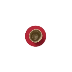 LINDDNA Glasuntersetzer 10 cm Circle Bull red