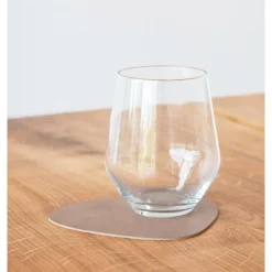 Untersetzer<LINDDNA Glasuntersetzer 11x13 cm Curve Nupo brown