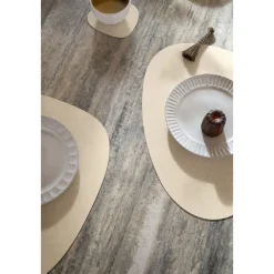 LINDDNA Glasuntersetzer 11x13 cm Curve Corduroy vanilla