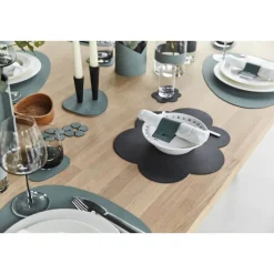 Weihnachten|Tischwäsche<LINDDNA Kinder Tischset 38x31 cm Cloud Nupo anthracite