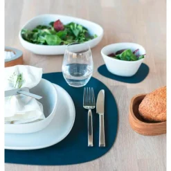 Tischwäsche<LINDDNA Tischset L 37x44 cm Curve Nupo midnight blue