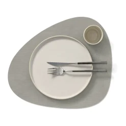 Tischwäsche<LINDDNA Tischset L 37x44 cm Curve Corduroy light grey