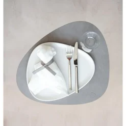 LINDDNA Tischset L 37x44 cm Curve Nupo light grey