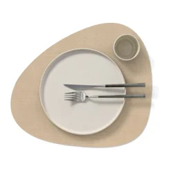 Tischwäsche<LINDDNA Tischset L 37x44 cm Curve Corduroy sand