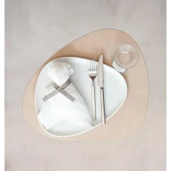 Silvesterparty<LINDDNA Tischset L 37x44 cm Curve Nupo sand