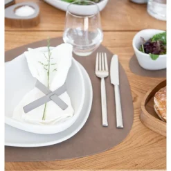 LINDDNA Tischset L 37x44 cm Curve Nupo brown