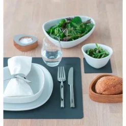 Vatertag<LINDDNA Tischset L 35x45 cm Square Nupo anthracite