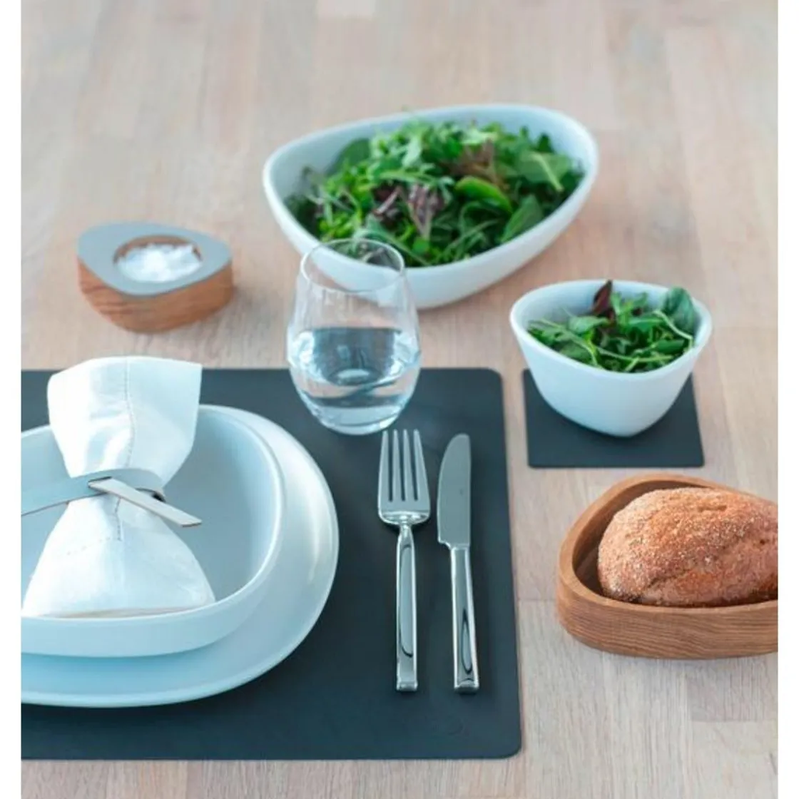 Tischwäsche<LINDDNA Tischset L 35x45 cm Square Nupo black