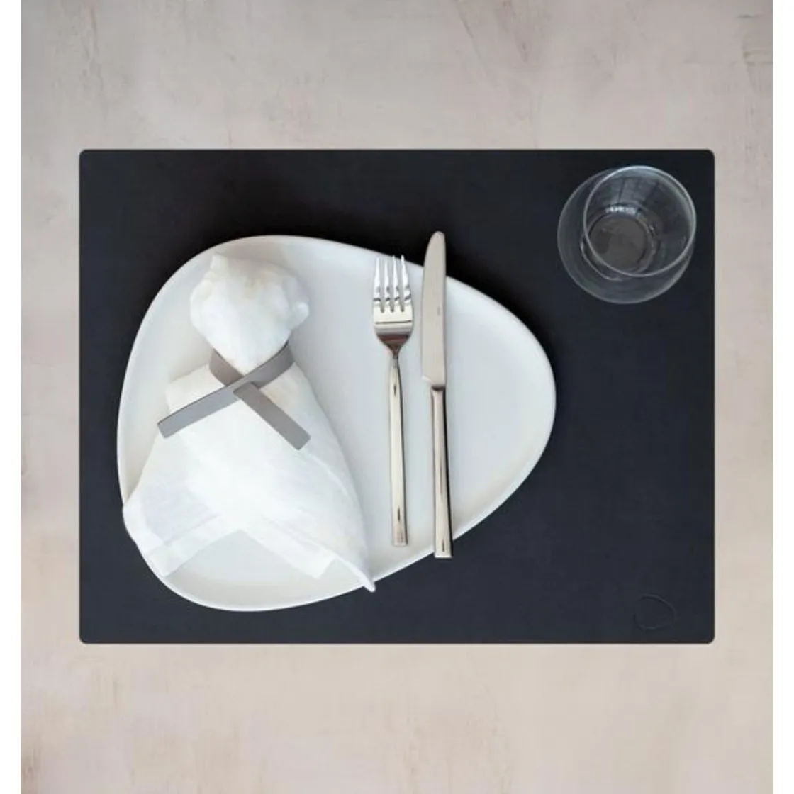 Tischwäsche<LINDDNA Tischset L 35x45 cm Square Nupo black