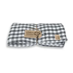 Tischwäsche<Lovely Linen Tischdecke 145x300 cm Misty Square Off-White/Graphite