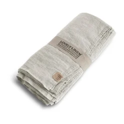 Lovely Linen Tischdecke 145x250 cm Lovely Light Grey