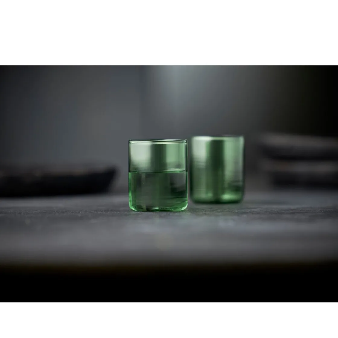Lyngby Glas Messglas 2er-Set Torino grün