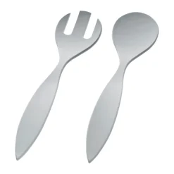 Magu Salatbesteck 30cm Natur-Design silver