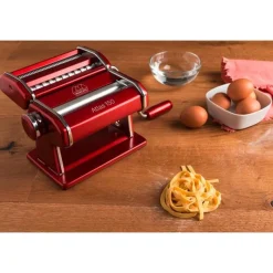 Italienische Genüsse<Marcato Nudelmaschine Atlas 150 21x20x16 cm Design rot