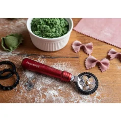 Italienische Genüsse<Marcato Teigrädchen Pastawheel 15 cm rot