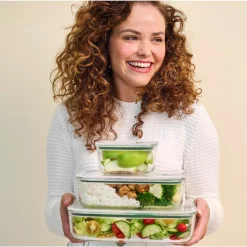 Mepal Glas Frischhaltedose 0,45 l EasyClip Nordic Sage