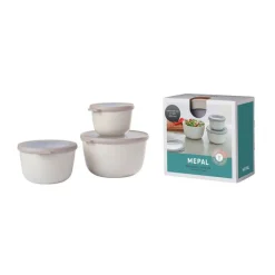 Vorratsdosen|Meal Prep<Mepal Starter Set Cirqula hoch Multibowl 3tlg. nordic white