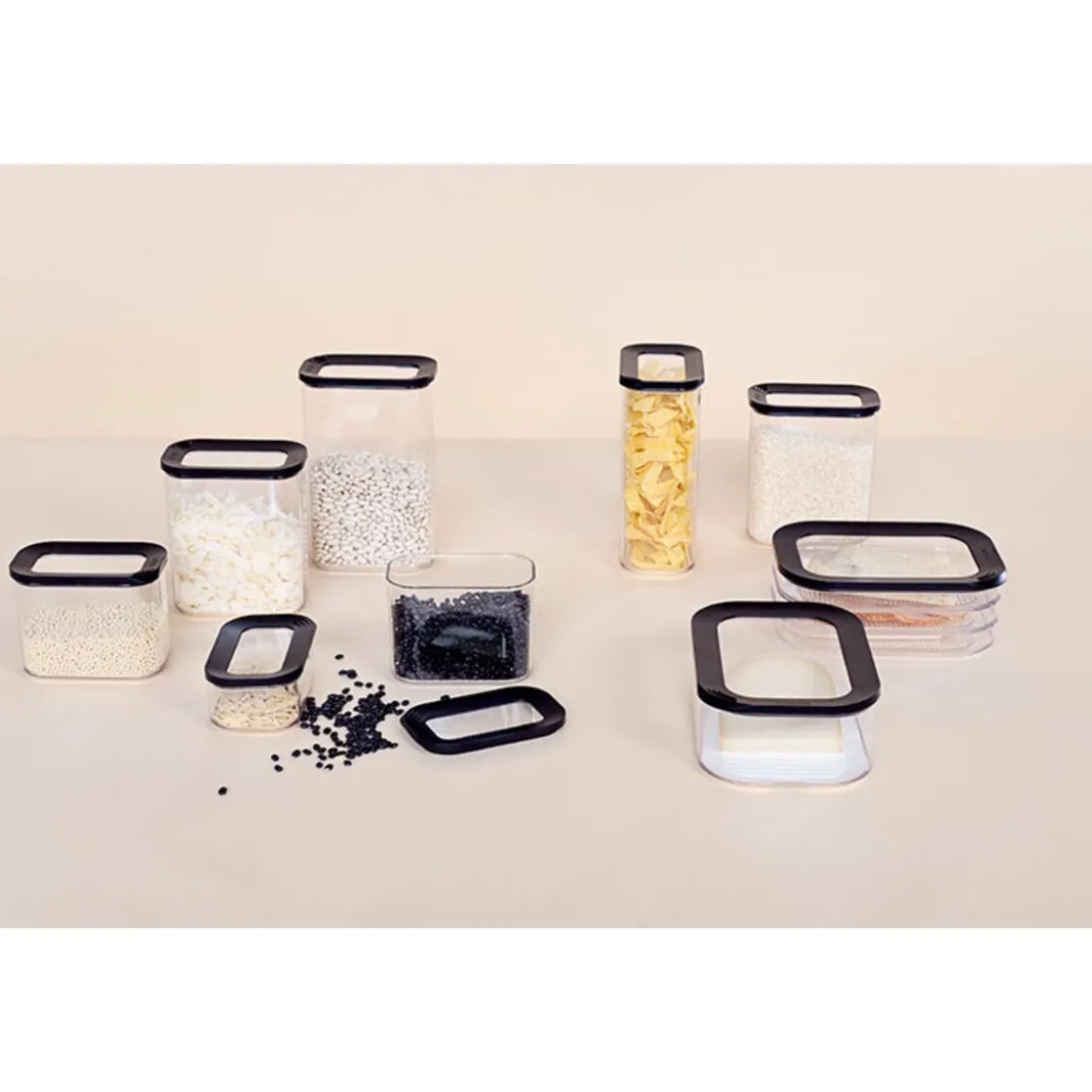 Vorratsdosen<Mepal Vorratsdose Mini 0,375 l Modula Schwarz