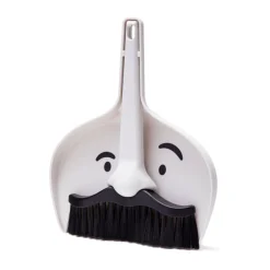 Bürsten<Peleg Design Kehrschaufel mit Besen Dustache 2-tlg. weiß
