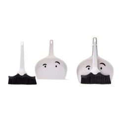 Bürsten<Peleg Design Kehrschaufel mit Besen Dustache 2-tlg. weiß