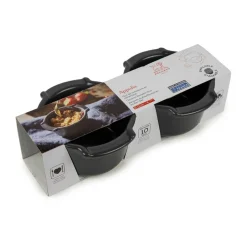 Peugeot Auflaufförmchen 2er-Set Appolia schiefergrau