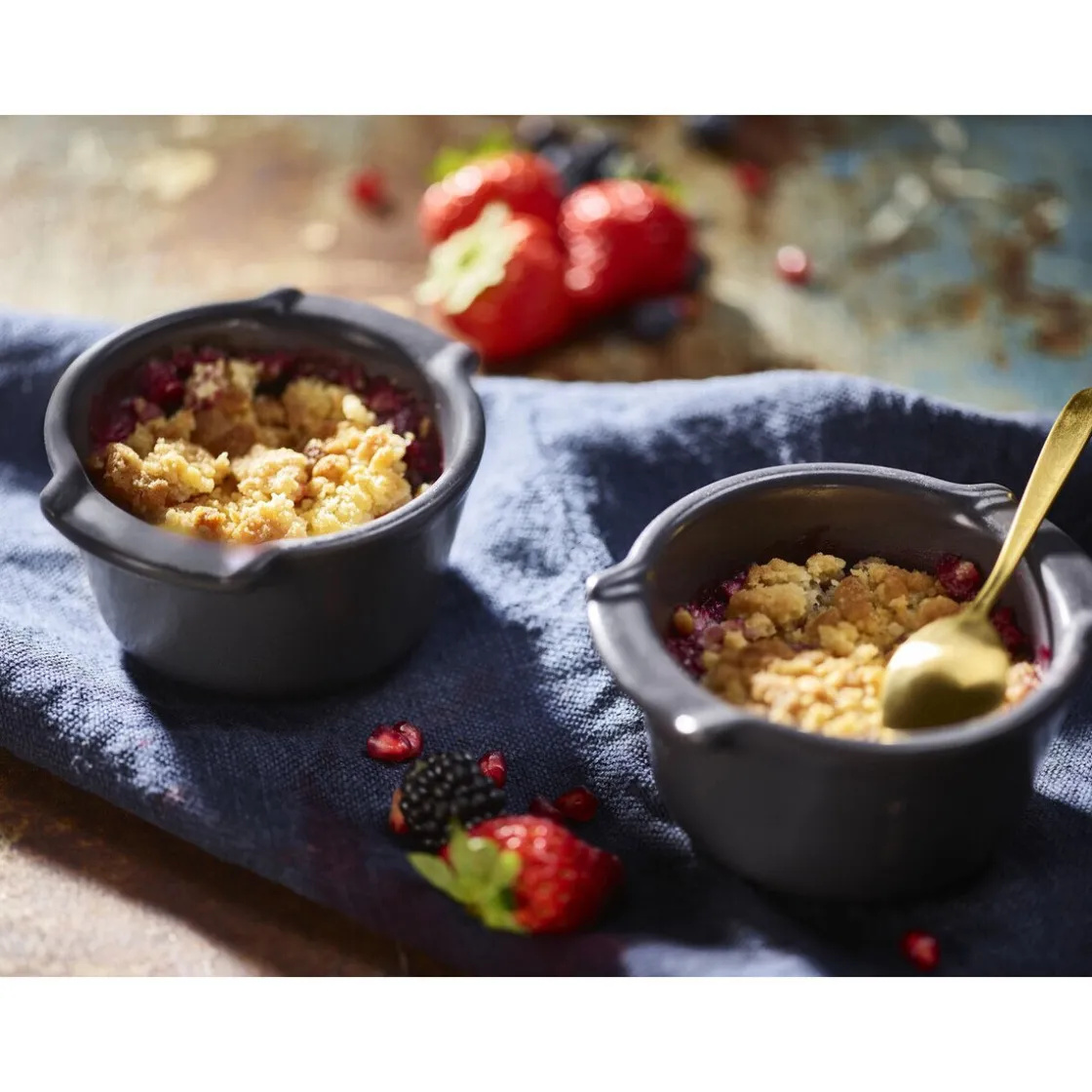 Peugeot Auflaufförmchen 2er-Set Appolia schiefergrau