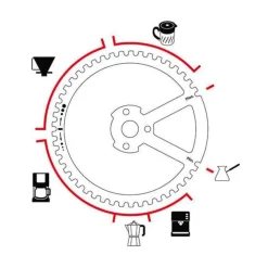 Peugeot Kaffeemühle 19 cm Kronos silber